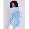 Printed Crinkle Georgette Blouse - Geo Printed Crinkle Georgette Blouse - Geo
