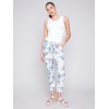 Printed Crinkle Jogger Pants - Summer Leaf Printed Crinkle Jogger Pants - Summer Leaf