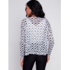 Printed Crinkle Mesh Top - Checker Printed Crinkle Mesh Top - Checker