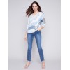 Printed Dolman Sweater - Indigo Printed Dolman Sweater - Indigo