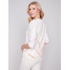 Printed Dolman Sweater - Lemon Printed Dolman Sweater - Lemon
