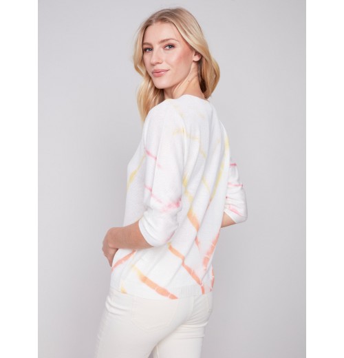 Printed Dolman Sweater - Lemon Printed Dolman Sweater - Lemon