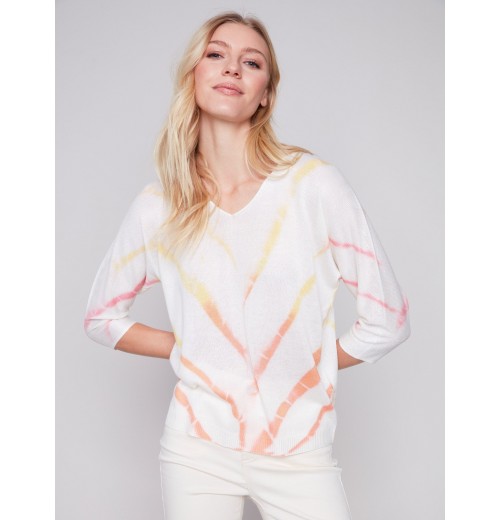 Printed Dolman Sweater - Lemon Printed Dolman Sweater - Lemon