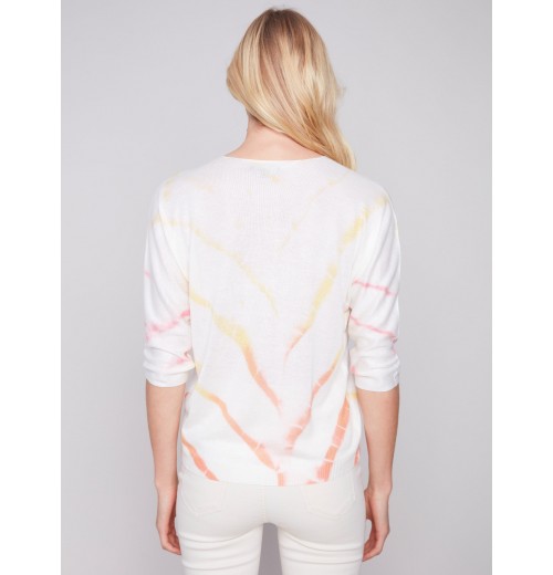 Printed Dolman Sweater - Lemon Printed Dolman Sweater - Lemon