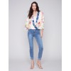Printed Overlap Blouse - Paisley Printed Overlap Blouse - Paisley
