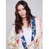 Printed Overlap Blouse - Paisley Printed Overlap Blouse - Paisley