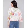 Printed Overlap Blouse - Paisley Printed Overlap Blouse - Paisley