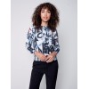 Printed Plush Knit Sweater - Snowflake Printed Plush Knit Sweater - Snowflake