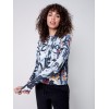Printed Plush Knit Sweater - Snowflake Printed Plush Knit Sweater - Snowflake