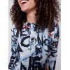 Printed Plush Knit Sweater - Snowflake Printed Plush Knit Sweater - Snowflake