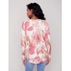 Printed Plush Knit Sweater - Orchid Printed Plush Knit Sweater - Orchid