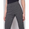 Printed Stretch Pull-On Capri Pants - White Tiles Printed Stretch Pull-On Capri Pants - White Tiles