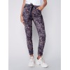 Printed Suede Crinkle Jogger Pants - Paisley Printed Suede Crinkle Jogger Pants - Paisley