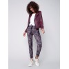Printed Suede Crinkle Jogger Pants - Paisley Printed Suede Crinkle Jogger Pants - Paisley