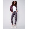 Printed Suede Crinkle Jogger Pants - Paisley Printed Suede Crinkle Jogger Pants - Paisley