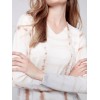 Printed V-Neck Sweater - Light Gray Printed V-Neck Sweater - Light Gray