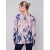Printed V-Neck Sweater - Pastel Printed V-Neck Sweater - Pastel