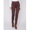 Pull-On Twill Pants with Snap Button Hem - Chocolate Pull-On Twill Pants with Snap Button Hem - Chocolate
