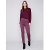 Pull-On Twill Pants with Snap Button Hem - Port Pull-On Twill Pants with Snap Button Hem - Port