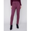 Pull-On Twill Pants with Snap Button Hem - Port Pull-On Twill Pants with Snap Button Hem - Port