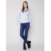 Quarter Zip Funnel Neck Sweater - Snowflake Quarter Zip Funnel Neck Sweater - Snowflake
