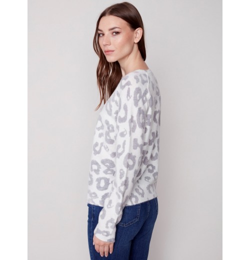 Reversible Animal Print Sweater - Animal Reversible Animal Print Sweater - Animal