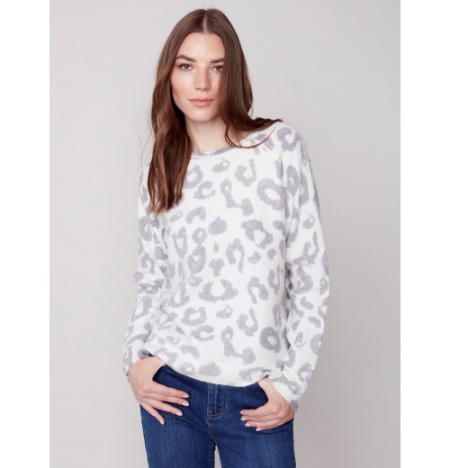 Reversible Animal Print Sweater - Animal Reversible Animal Print Sweater - Animal