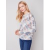 Reversible Printed Crew Neck Sweater - Truffle Reversible Printed Crew Neck Sweater - Truffle