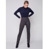Reversible Printed Ponte Pants - Chocolate Reversible Printed Ponte Pants - Chocolate