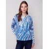 Reversible Printed Sweater - Denim Reversible Printed Sweater - Denim