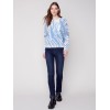 Reversible Printed Sweater - Denim Reversible Printed Sweater - Denim