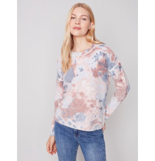 Reversible Printed Sweater - Powder Reversible Printed Sweater - Powder