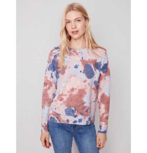 Reversible Printed Sweater - Powder Reversible Printed Sweater - Powder