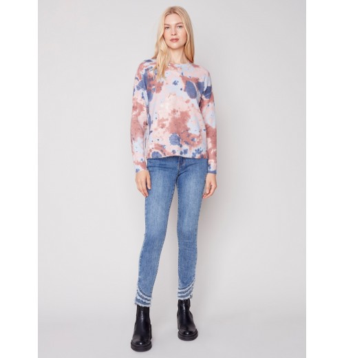 Reversible Printed Sweater - Powder Reversible Printed Sweater - Powder