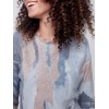 Reversible Printed Sweater with Frayed Edge - Truffle Reversible Printed Sweater with Frayed Edge - Truffle