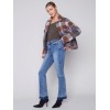 Short Plaid Boiled Wool Jacket - Spruce Short Plaid Boiled Wool Jacket - Spruce