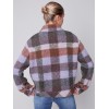 Short Plaid Boiled Wool Jacket - Spruce Short Plaid Boiled Wool Jacket - Spruce