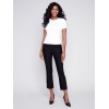 Short-Sleeved Super Stretch Top - White Short-Sleeved Super Stretch Top - White