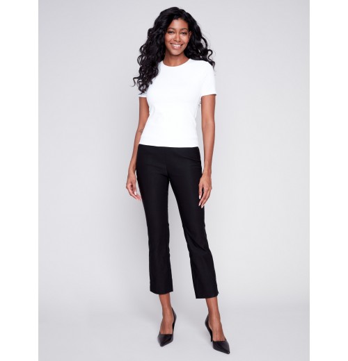 Short-Sleeved Super Stretch Top - White Short-Sleeved Super Stretch Top - White