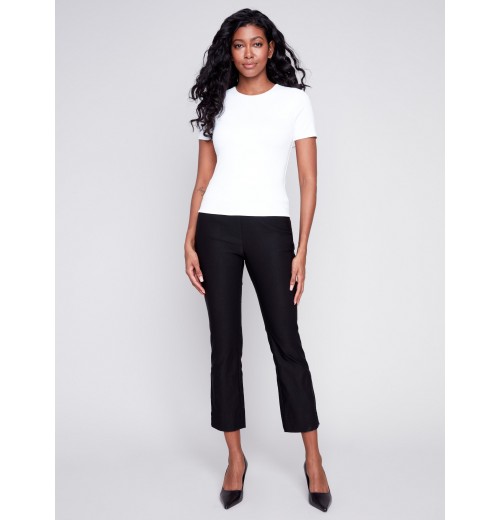 Short-Sleeved Super Stretch Top - White Short-Sleeved Super Stretch Top - White