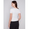 Short-Sleeved Super Stretch Top - Natural Short-Sleeved Super Stretch Top - Natural