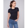 Short-Sleeved Super Stretch Top - Black Short-Sleeved Super Stretch Top - Black