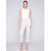 Side Slit Tapered Pants - Beige Side Slit Tapered Pants - Beige
