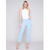 Side Slit Tapered Pants - Sky Side Slit Tapered Pants - Sky