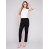 Side Slit Tapered Pants - Black Side Slit Tapered Pants - Black