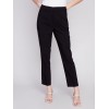 Side Slit Tapered Pants - Black Side Slit Tapered Pants - Black