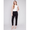 Side Slit Tapered Pants - Black Side Slit Tapered Pants - Black