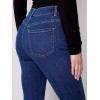 Skinny Jeans with Embroidered Scalloped Hem - Blue Jean Skinny Jeans with Embroidered Scalloped Hem - Blue Jean