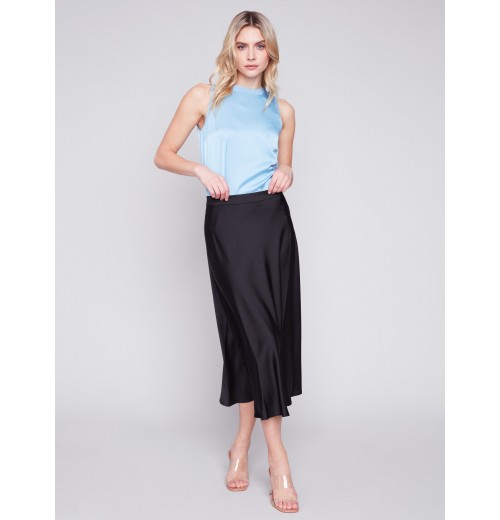 Sleeveless Satin Top - Sky Sleeveless Satin Top - Sky