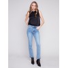 Sleeveless Satin Top - Black Sleeveless Satin Top - Black